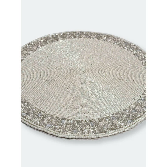 Trunkin' USA Ring Bling Embroidered Placemat Decor White - Image 5