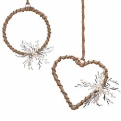 Trunkin' USA Back To Nature Wreath & Heart Hanging Decor Natural