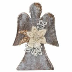 Trunkin&apos; USA Earth Angel Wood Sculpture - White Decor