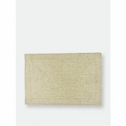 Trunkin' USA Glass Bead Embroidered Placemat Decor White