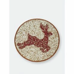 Trunkin' USA Be A Deer Bead Embroidered Placemat Decor