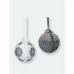 Trunkin' USA OOH LA LA Embroidered Hanging Decor White