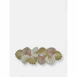 Trunkin&apos; USA Clam Casino Embroidered Table Runner Decor Gold