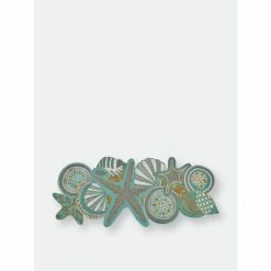 Trunkin' USA Ringo Star Fish Embroidered Table Runner Decor Teal