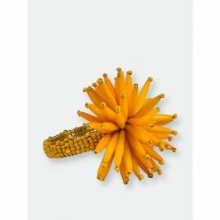 Trunkin' USA Beaded Thistle Napkin Ring Tools & Accessories Yellow