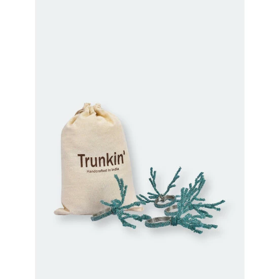Trunkin' USA Reef Madness Napkin Ring Decorative Accents Teal - Image 2