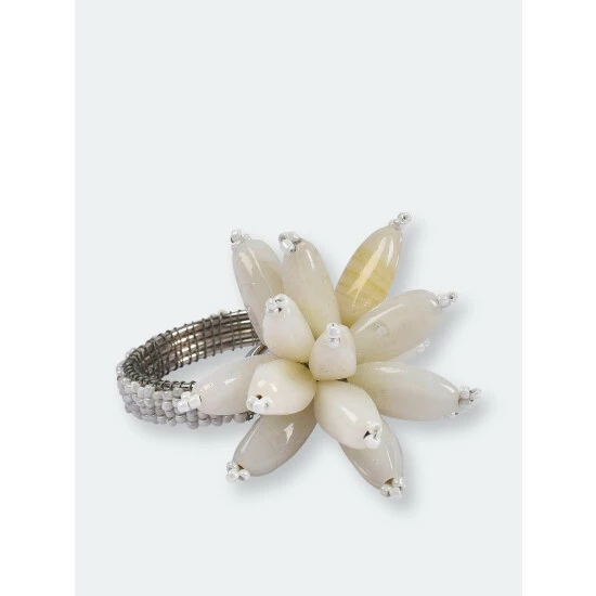 Trunkin' USA Blossom Napkin Ring Decorative Accents White