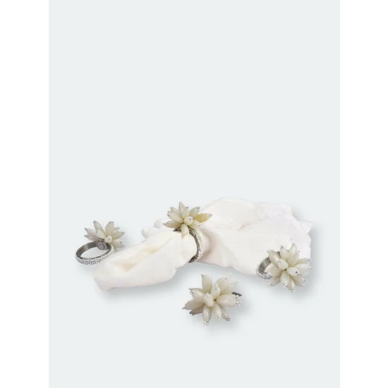 Trunkin' USA Blossom Napkin Ring Decorative Accents White - Image 3