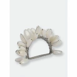 Trunkin' USA Fan-Out Napkin Ring Decorative Accents White