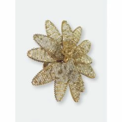 Trunkin' USA Gilded Lily Napkin Ring Tools & Accessories Gold