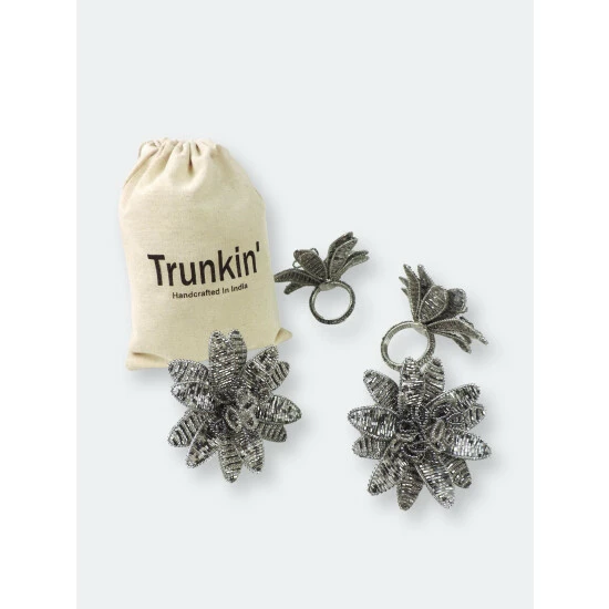 Trunkin' USA Gilded Lily Napkin Ring Tools & Accessories Silver - Image 2