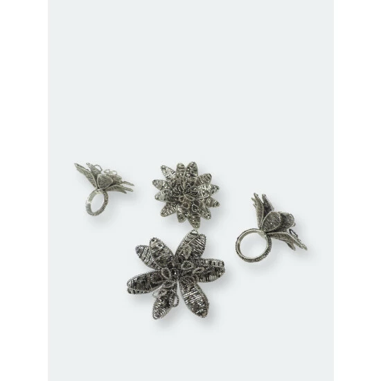 Trunkin' USA Gilded Lily Napkin Ring Tools & Accessories Silver - Image 3