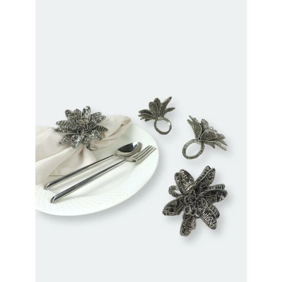 Trunkin' USA Gilded Lily Napkin Ring Tools & Accessories Silver - Image 4