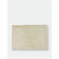 Trunkin' USA Glass Bead Embroidered Placemat Decor White