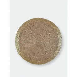 Trunkin' USA Ring-Bling Embroidered Placemat Decor Gold