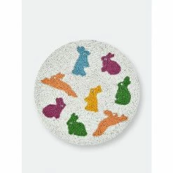 Trunkin' USA Some Bunny To Love Embroidered Placemat Decor Multiple Colors