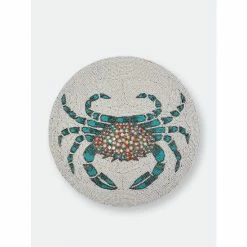 Trunkin' USA Stay Salty Embroidered Placemat Decor Teal