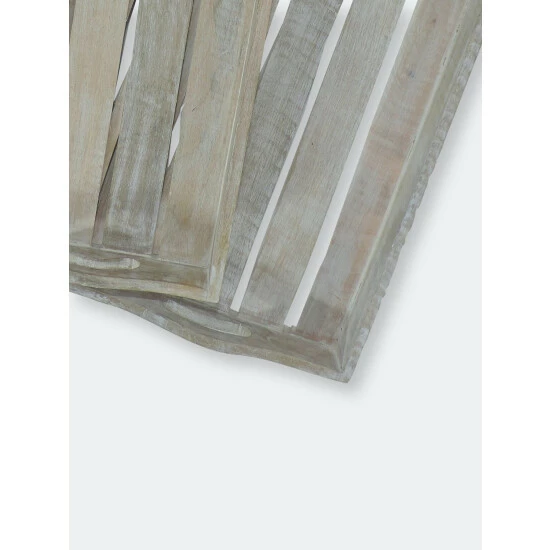 Trunkin' USA Barn Wood Serving Trays Serveware White - Image 3