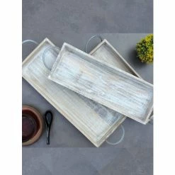 Trunkin' USA Heartwood Serving Trays Serveware White