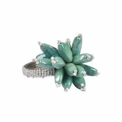 Trunkin' USA Blossom Napkin Ring - Teal Decor