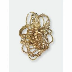 Trunkin' USA Lazy Daisy Napkin Ring Decorative Accents Gold