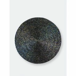 Trunkin' USA Glass Beaded Placemat Decor Gold