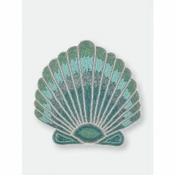 Trunkin&apos; USA Clam-Up Embroidered Placemat Decor Teal