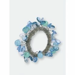 Trunkin' USA Blue-Chip Beaded Napkin Ring Decorative Accents