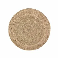 Trunkin&apos; USA Braided Jute Placemat Round Decor Natural