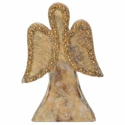 Trunkin' USA Send Me An Angel Wood Sculpture - Gold Decor
