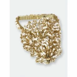 Trunkin&apos; USA Yule Tree Napkin Ring Decorative Accents Gold