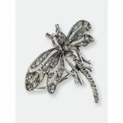 Trunkin' USA Jeweled Dragonfly Napkin Ring Decorative Accents Silver