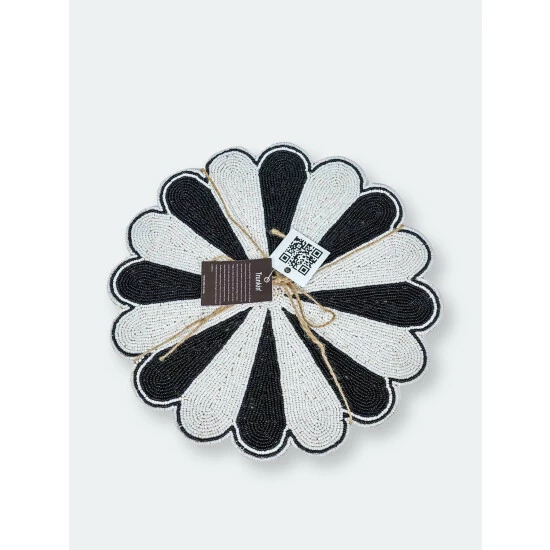 Trunkin' USA Big Top Bead Embroidered Placemat Decor Black - Image 2