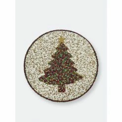 Trunkin' USA Fir Sure Bead Embroidered Placemat Decor