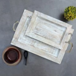 Trunkin' USA Shaker Serving Trays - White Serveware