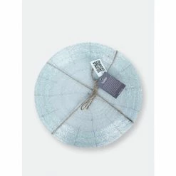 Trunkin' USA Glass Beaded Placemat Decor White